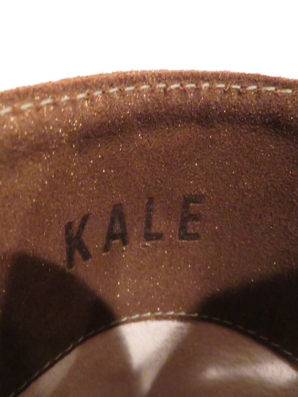 Kale Brown Suede Japanese Style Knot Wristlet Bag - Picture 9 of 12